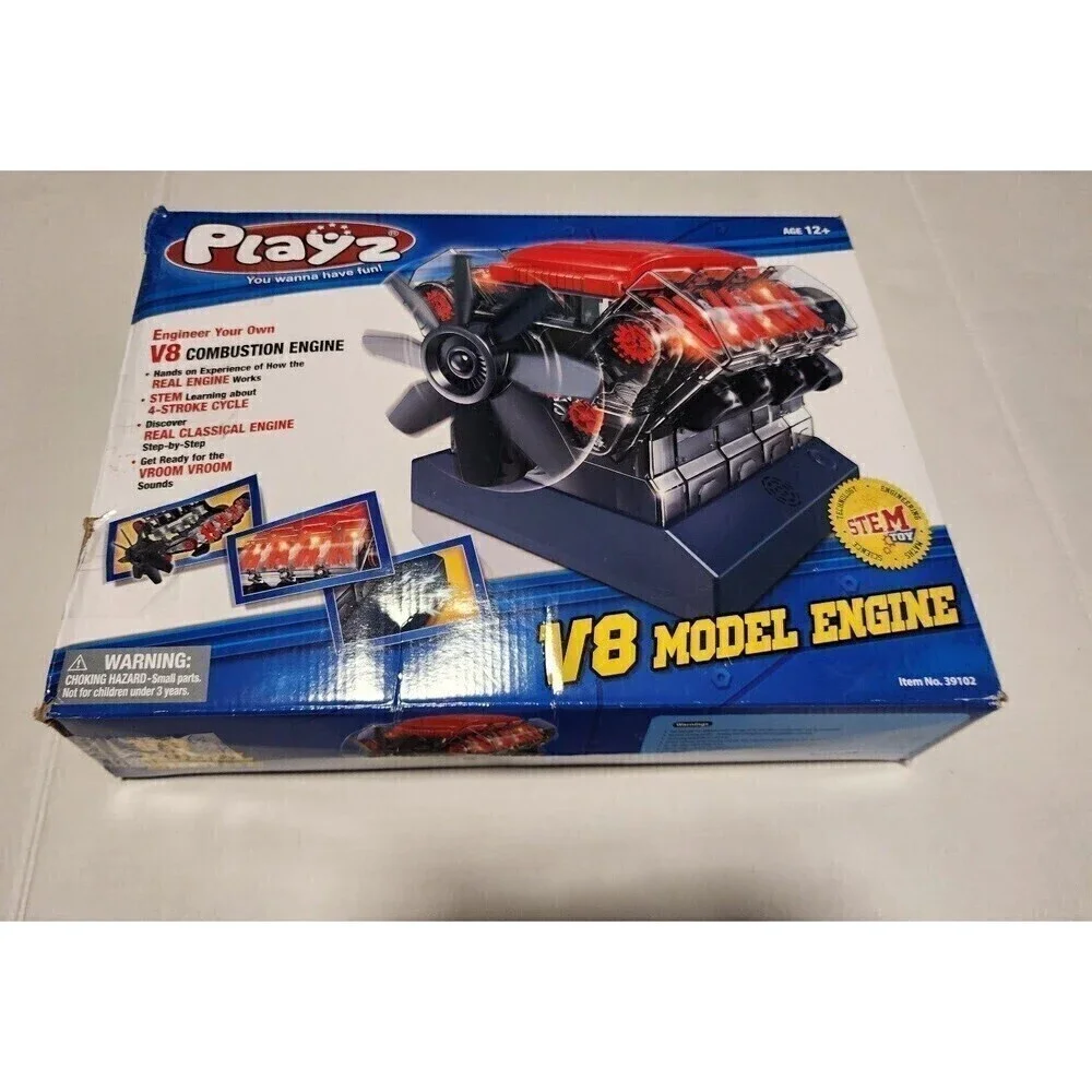 Playz V8 Combustion Engine Model Building Toy Kit